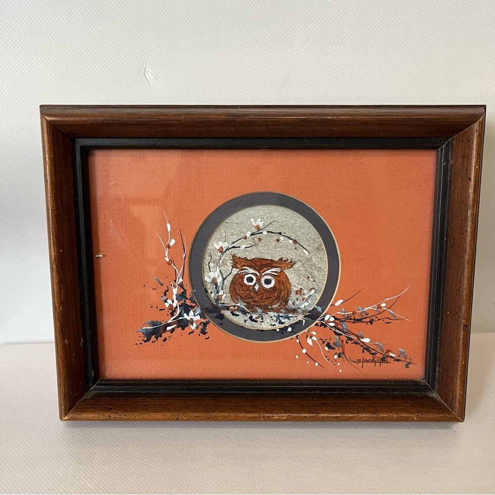 Vintage Owl Framed Art